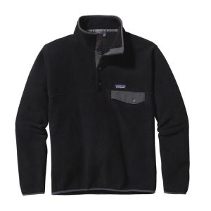 Polar LW Synchilla Snap-T Pullover Hombre Negro / Gris