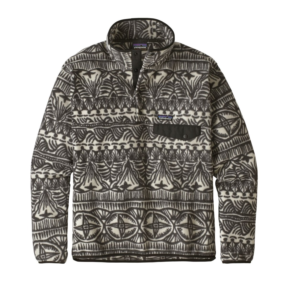 Polar LW Synchilla Snap-T Pullover Hombre Negro - Imagen 2