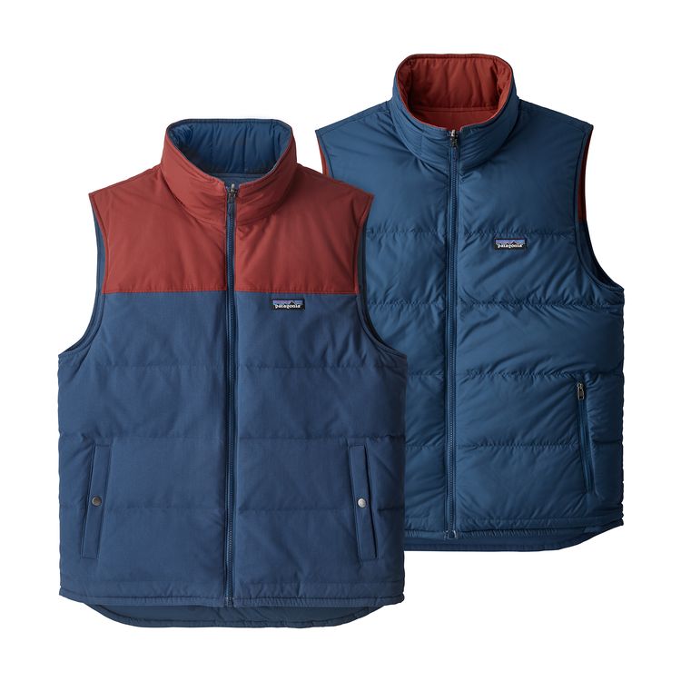 Parka Pluma Reversible Bivy Down Vest Hombre Azul