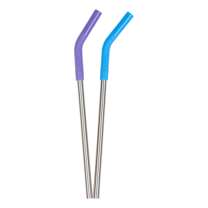 Pack de 2 Bombillas de Acero Inoxidable Multicolor