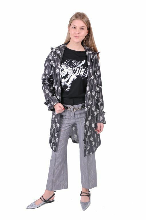 Dorothee Schumacher Women's Black Rock Star Raincoat - Imagen 3