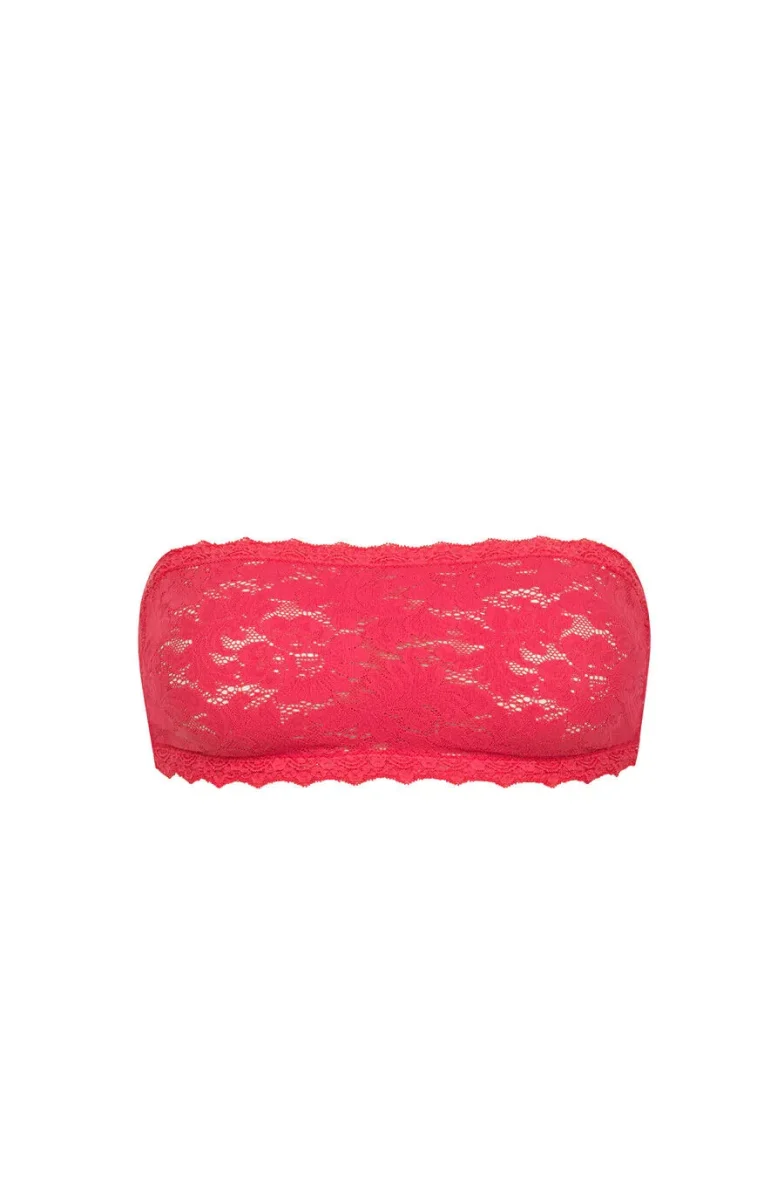 Pain De Sucre Bra Top in Pink Lace Abaya - Imagen 3