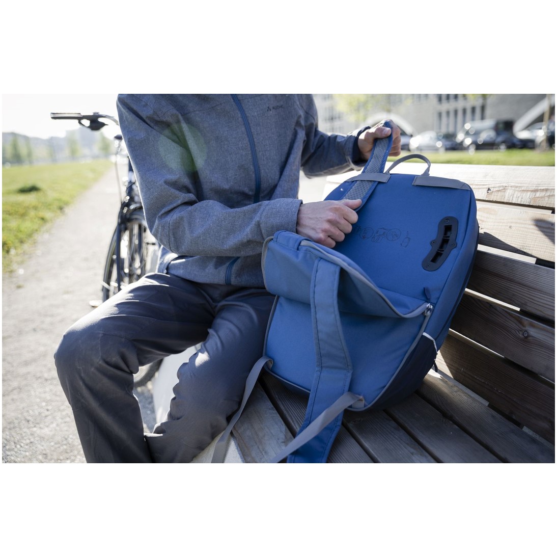 Alforja / Mochila Cycle 22L Azul - Imagen 6