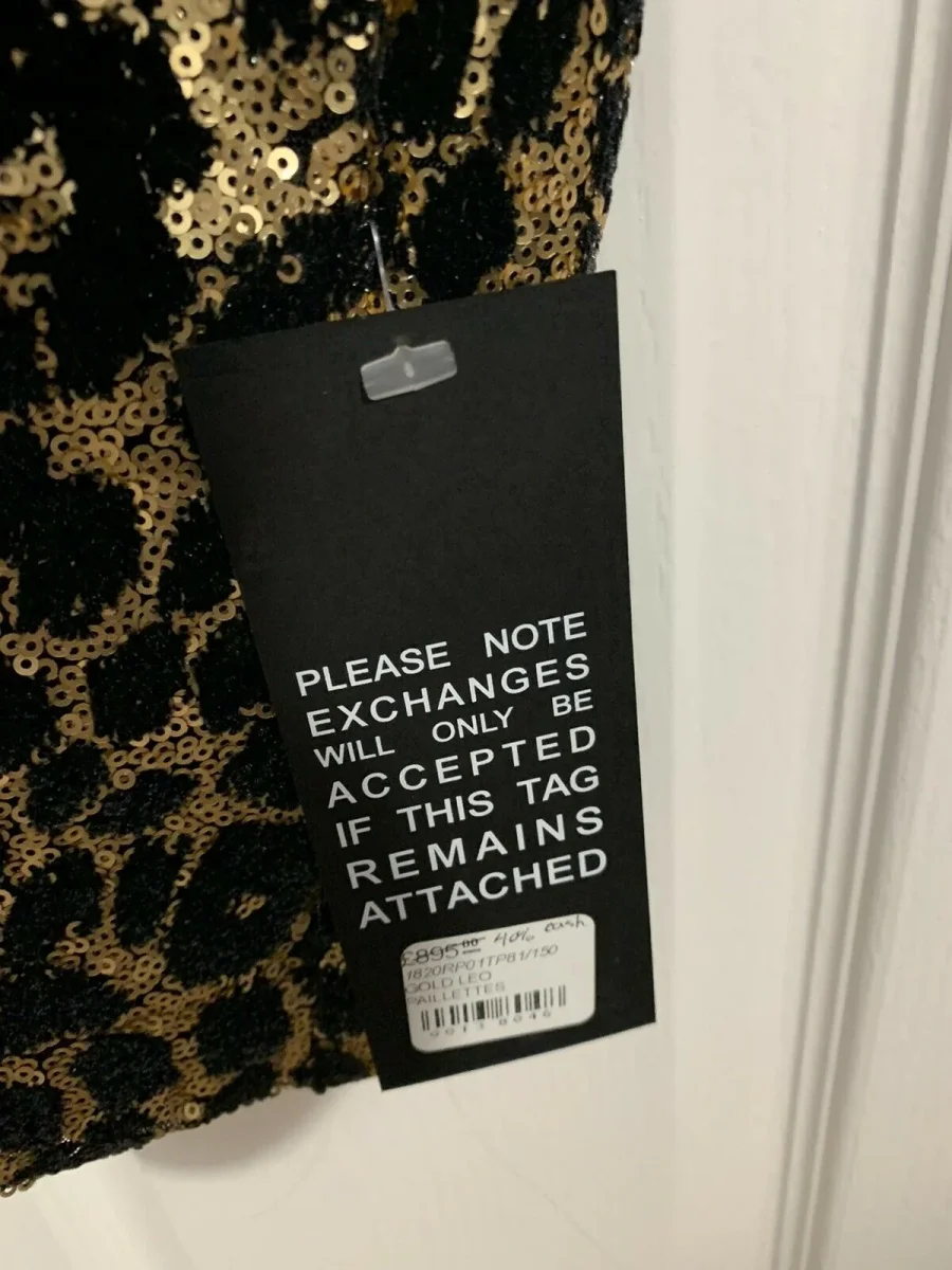 REDEMPTION Shawl Lapel Leopard-Print Sequins Smoking Blazer - Imagen 7