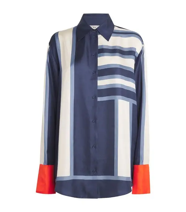 SIR. The Label Silk Striped Dazed Shirt - Imagen 3
