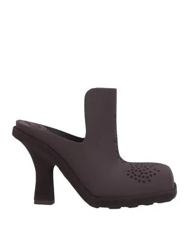 Burberry Rubber Highland Mules Burgundy - Imagen 2