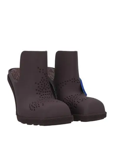 Burberry Rubber Highland Mules Burgundy - Imagen 3