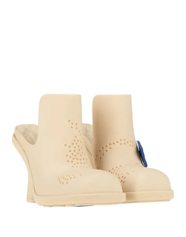 Burberry Rubber Highland Mules Beige - Imagen 5