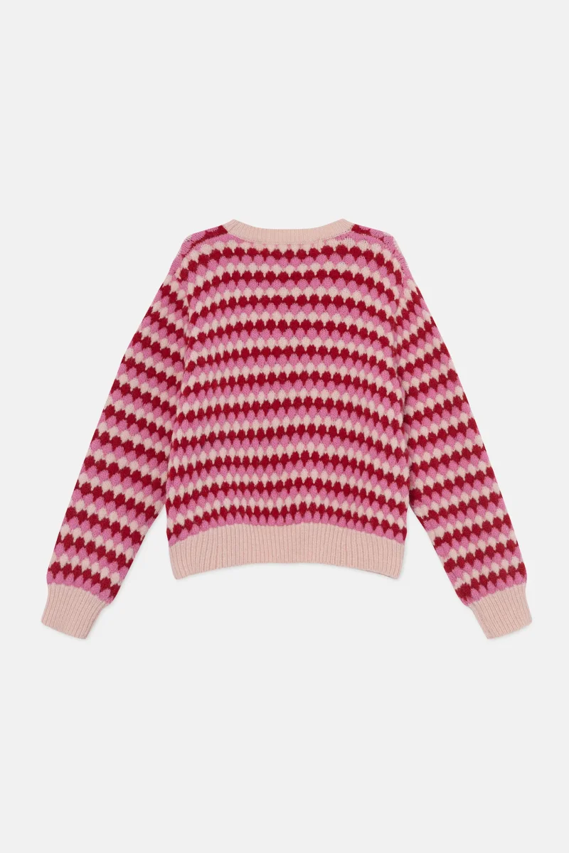 Jersey unisex de punto con estructura rosa - Imagen 6