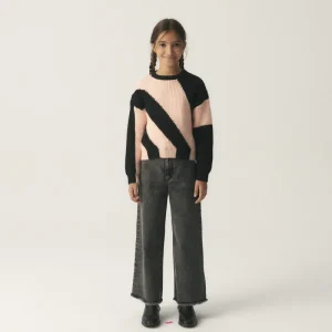Jersey unisex de punto oversize bicolor