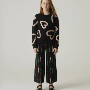Jersey unisex de punto con estampado de corazones