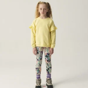 Leggings de niña de tiro alto con estampado fantasía