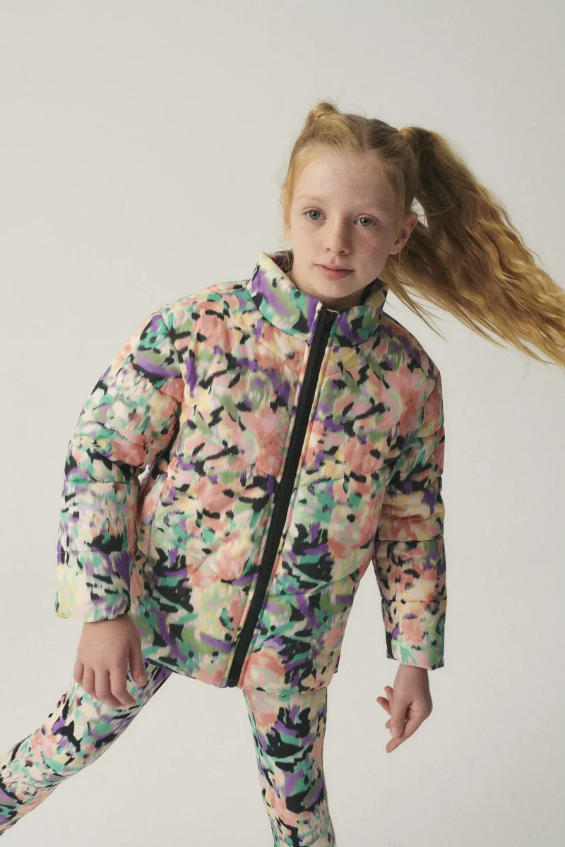 Abrigo unisex plumífero corto con estampado fantasía - Imagen 5