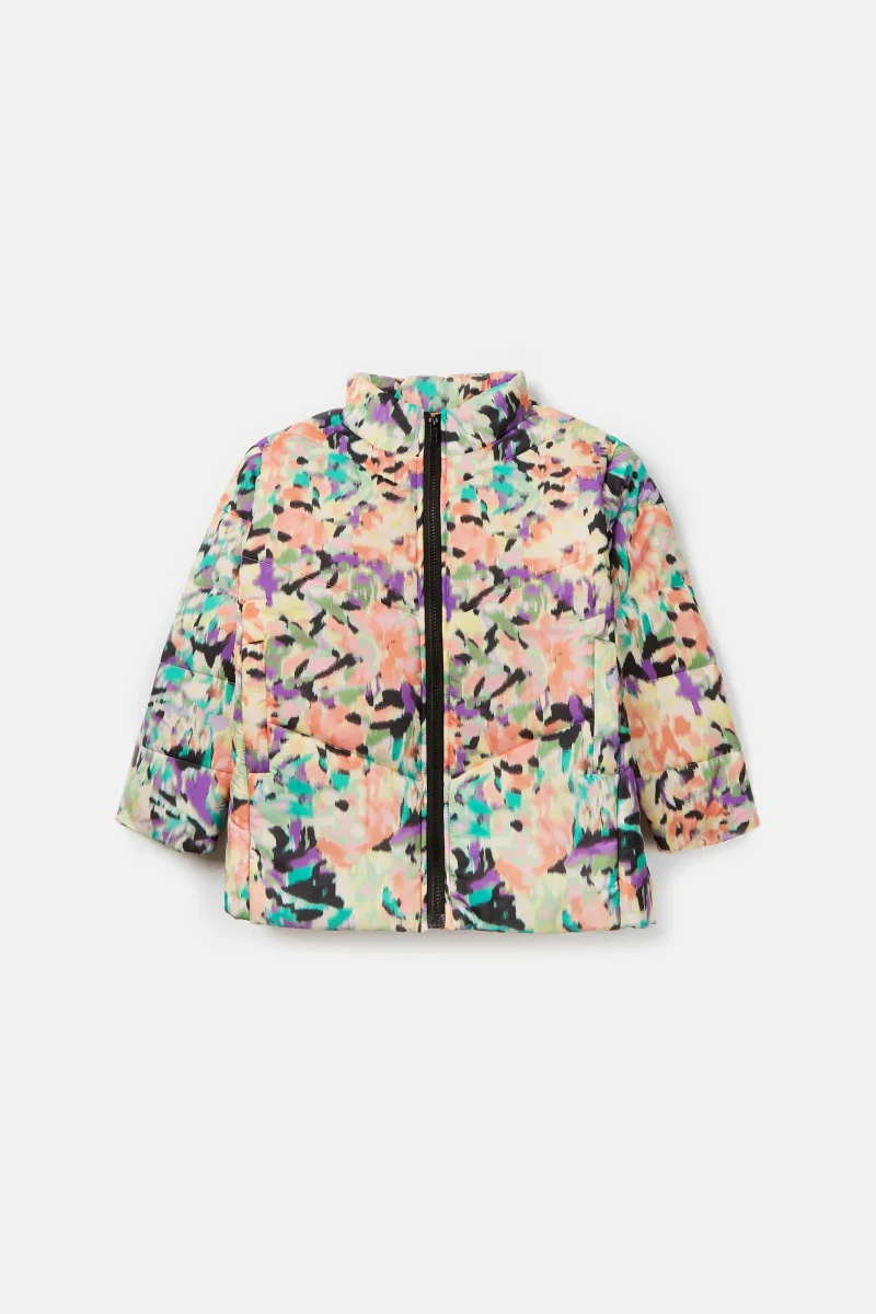 Abrigo unisex plumífero corto con estampado fantasía - Imagen 3