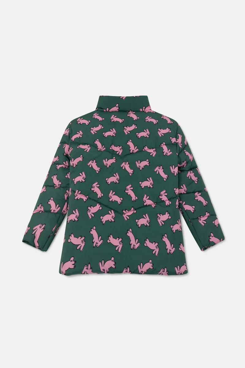Abrigo unisex plumífero corto con estampado de conejos - Imagen 5