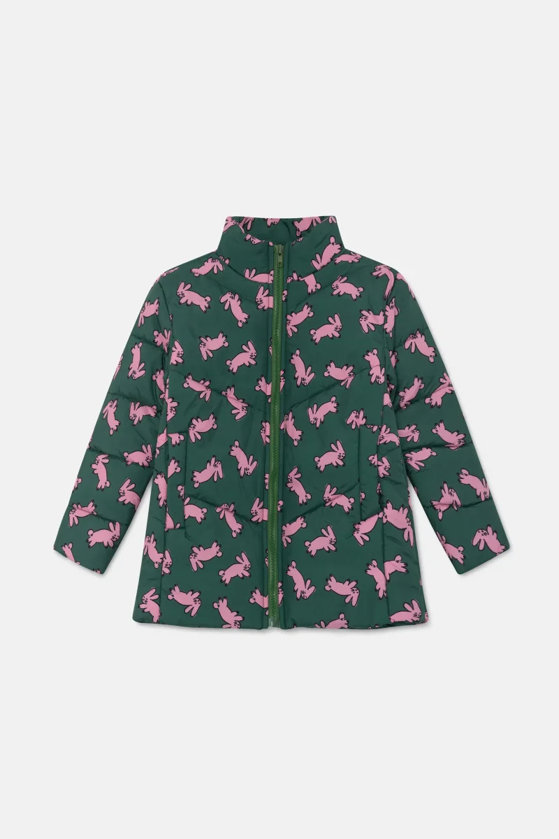 Abrigo unisex plumífero corto con estampado de conejos - Imagen 8