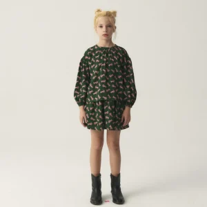 Top de niña con manga larga y estampado de conejos