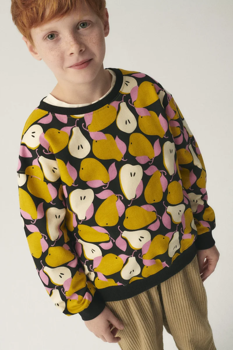 Sudadera unisex de felpa con estampado de peras - Imagen 7