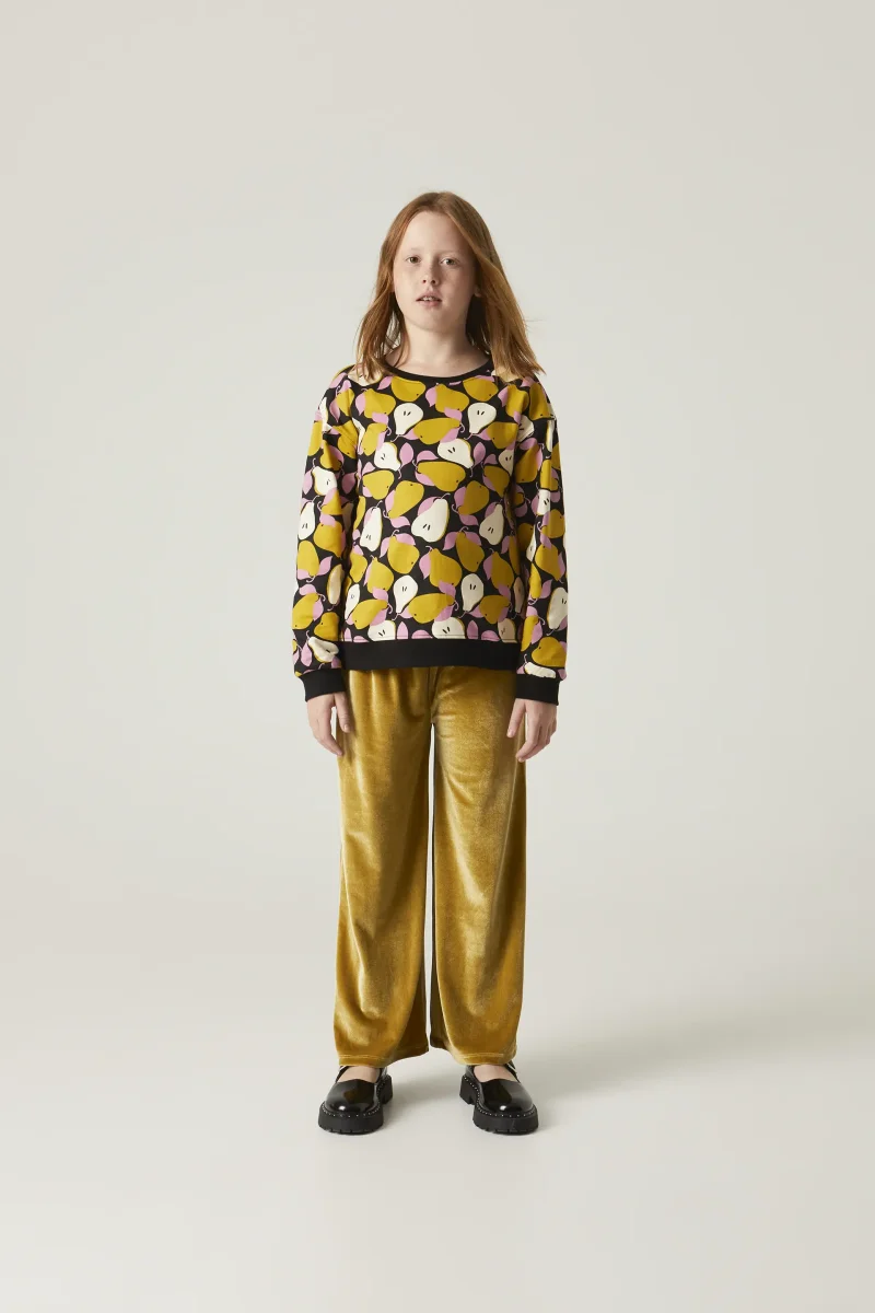 Sudadera unisex de felpa con estampado de peras - Imagen 2