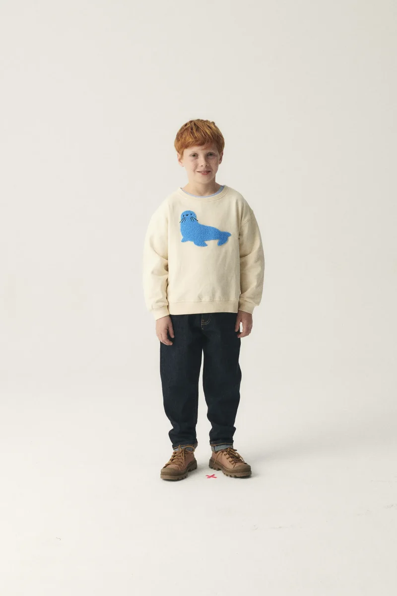 Sudadera unisex de felpa con gráfica de foca - Imagen 6