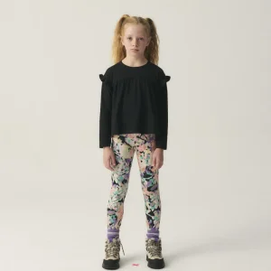 Top de niña con volantes negro