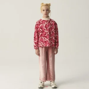 Sudadera unisex de felpa con estampado fantasía rosa