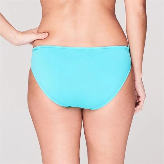 Seafolly Turquoise Bikini Goddess Twist Band Hipster Seychelles Bottoms - Imagen 3