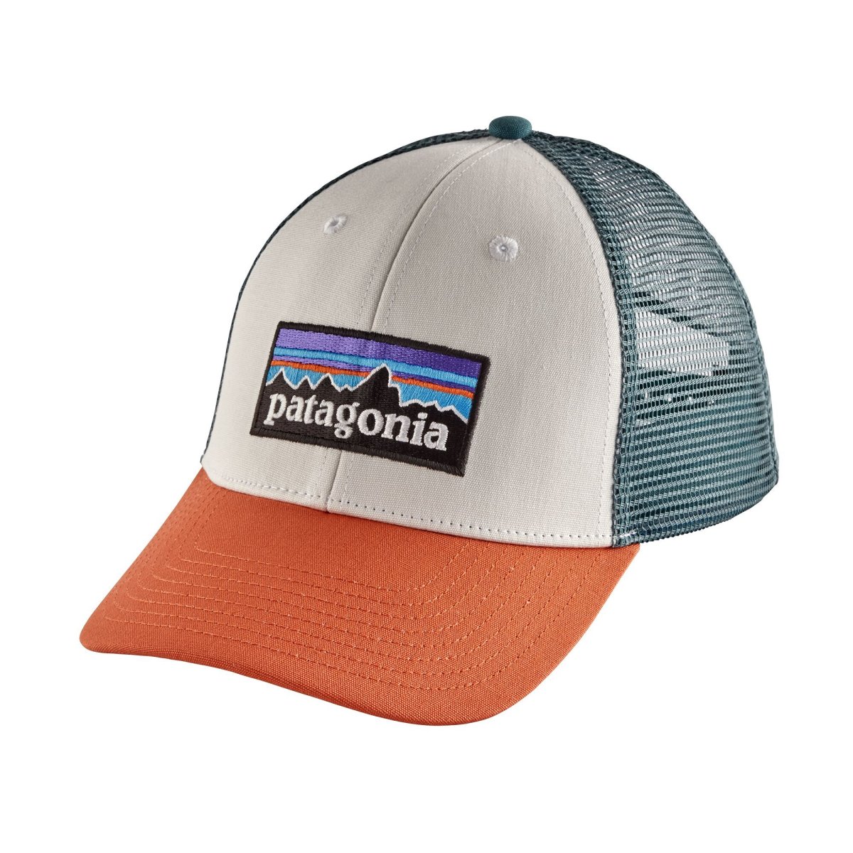 Jockey P-6 Logo LoPro Trucker Blanco / Naranjo - Imagen 2