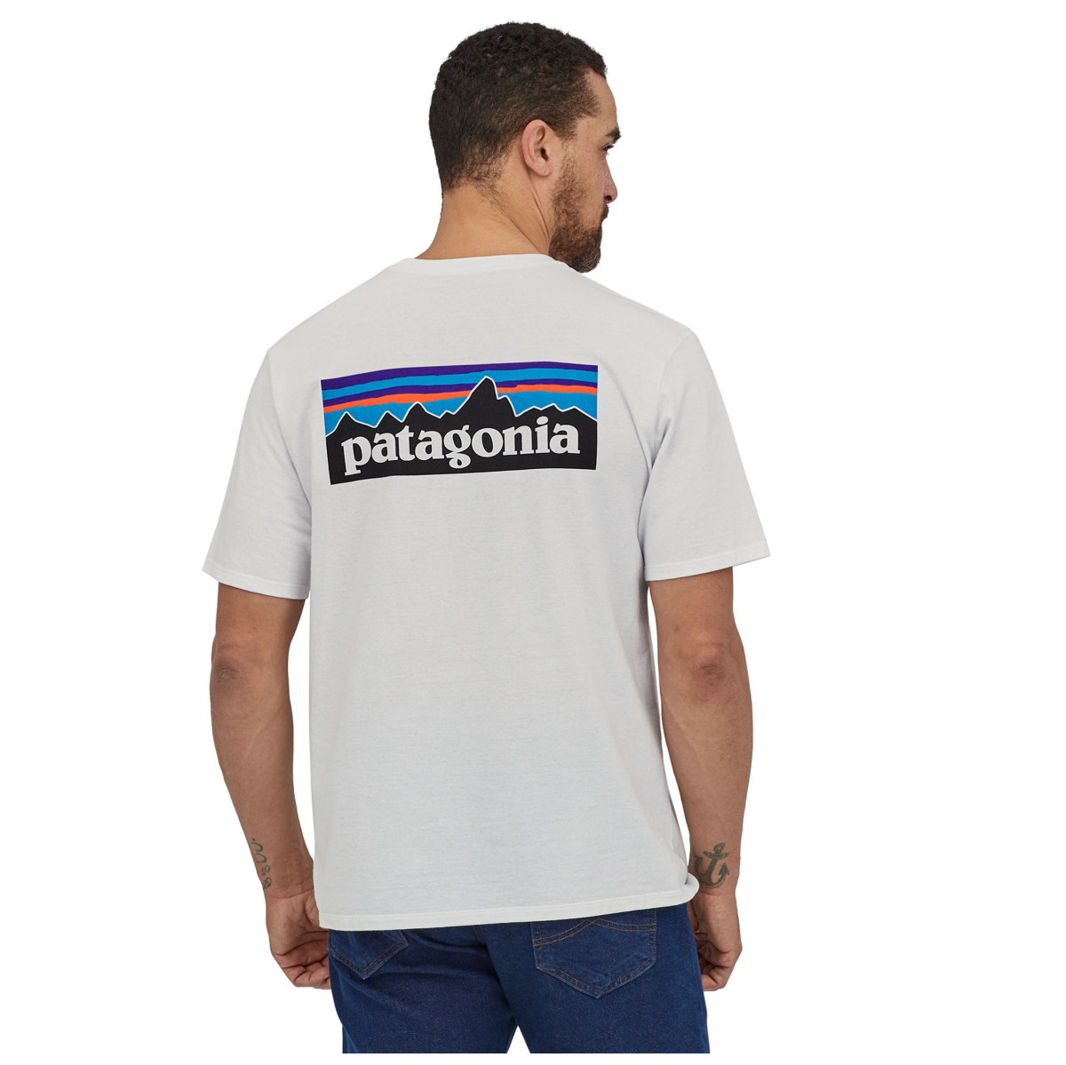 Polera Hombre P-6 Logo Responsibili-Tee blanco - Imagen 4