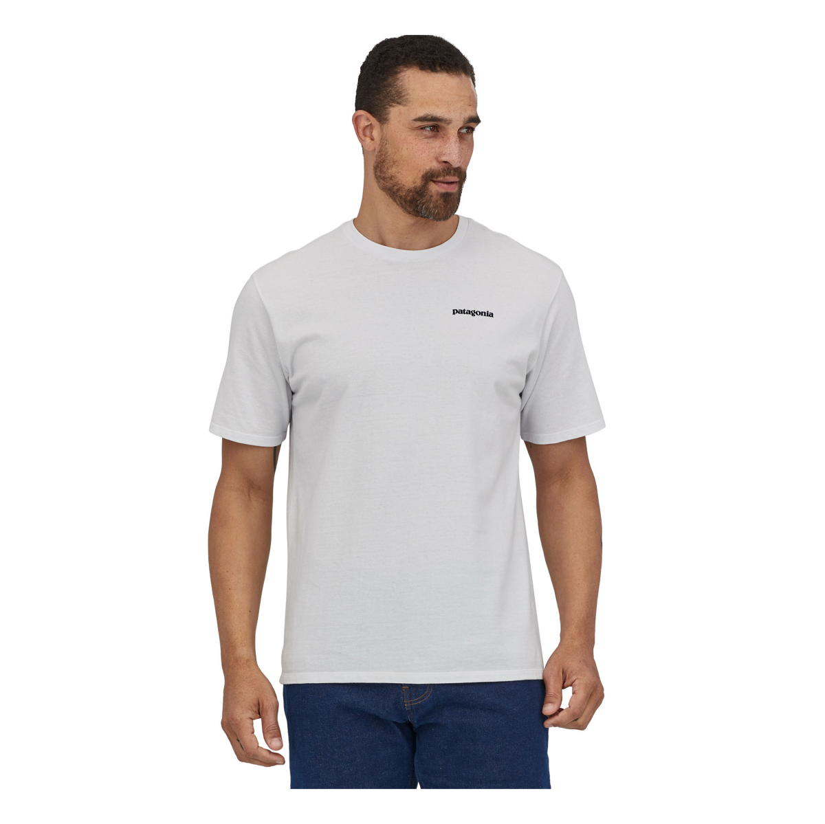 Polera Hombre P-6 Logo Responsibili-Tee blanco - Imagen 3