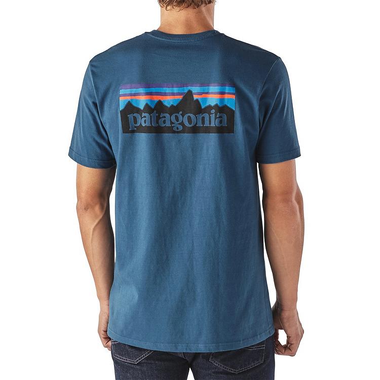 Polera P-6 Logo Cotton Hombre Azul - Imagen 4