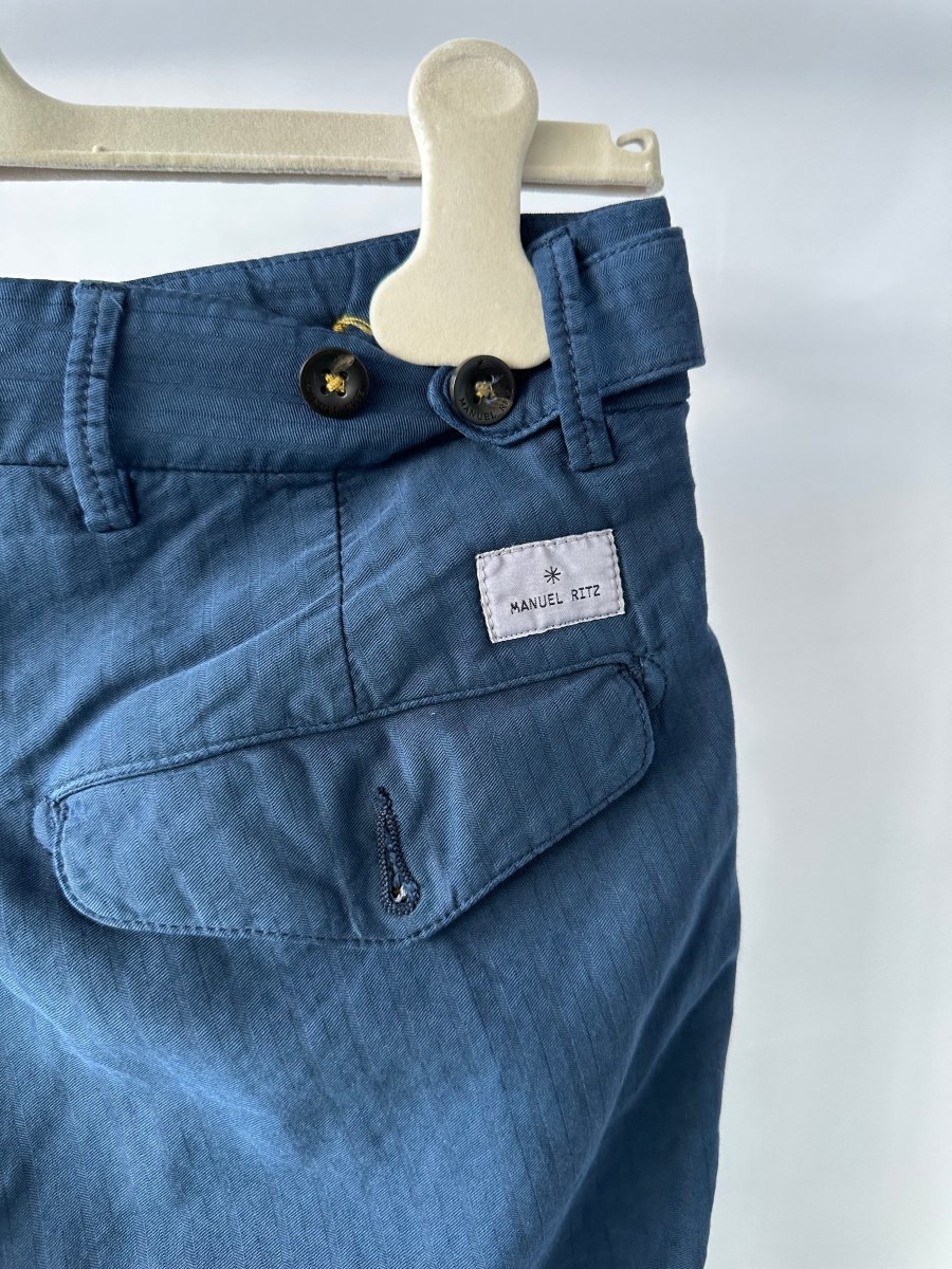 Manuel Ritz Trousers in Navy Blue Trousers - Imagen 4