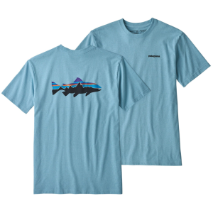 Polera Fitz Roy Trout Responsibili-Tee Hombre Azul