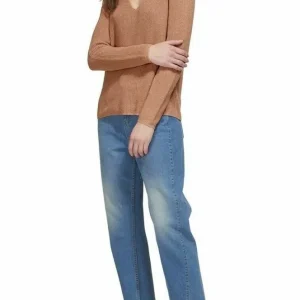 Whistles V Neck Cold Shoulder Knit Sweater Jumper