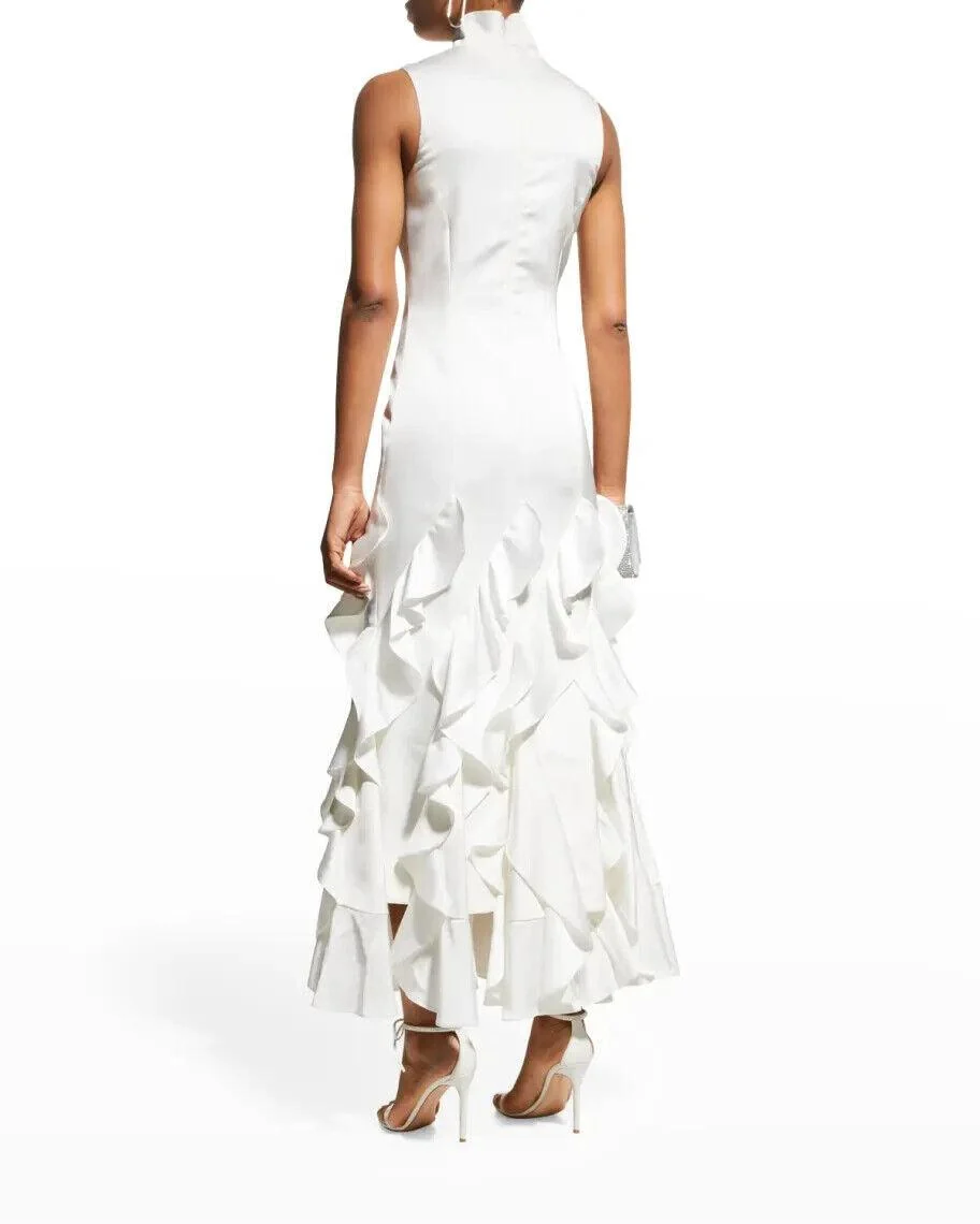 16Arlington Bridal Ivory White Lanao Cascading Ruffle Wedding Dress - Imagen 3