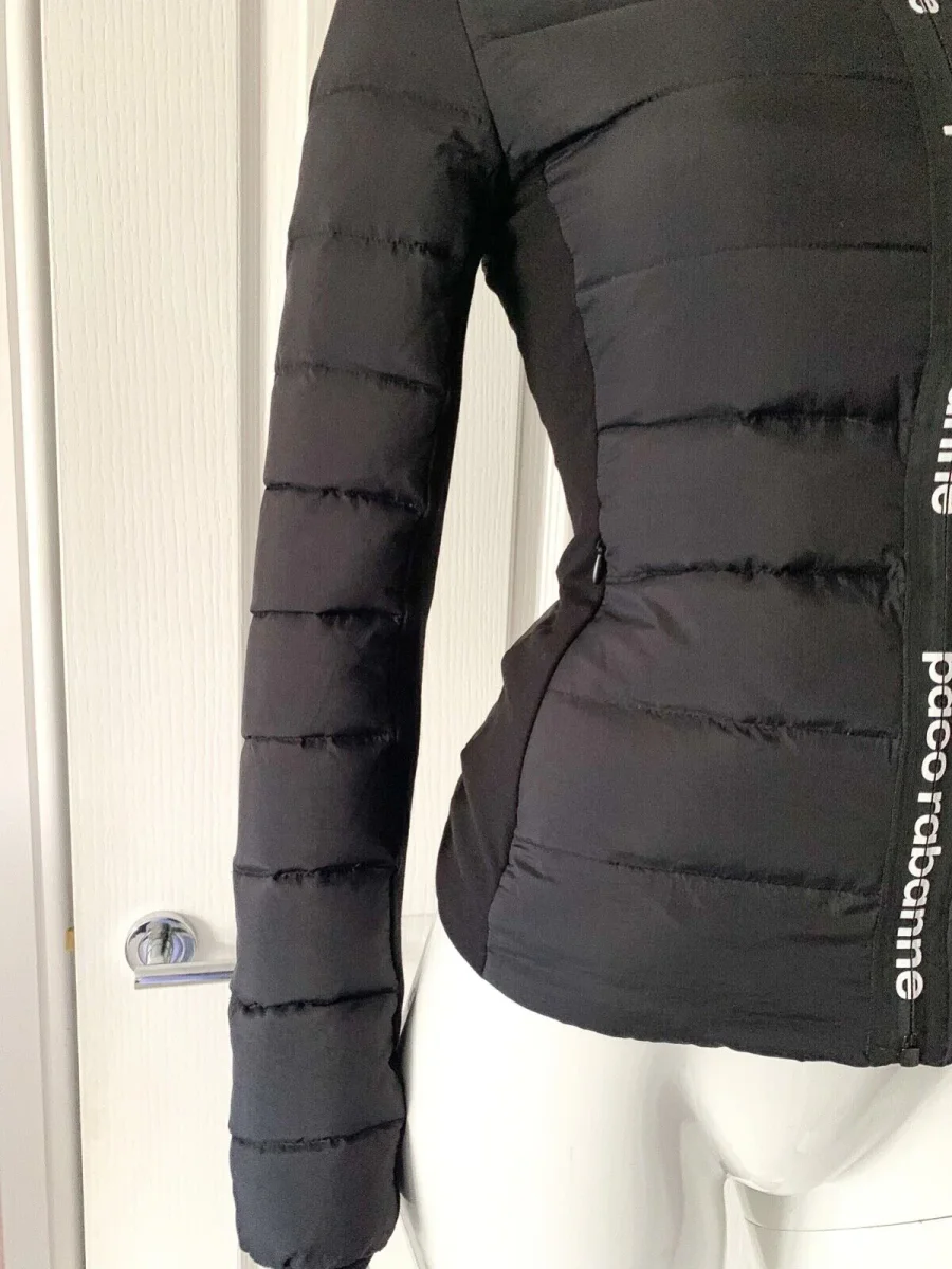 PACO RABANNE Black Down Bodyline Jacket - Imagen 6