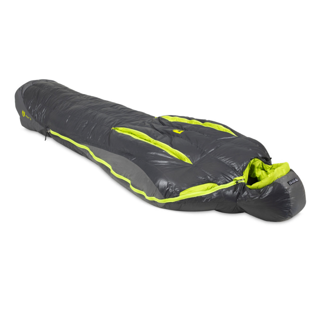 Saco de Dormir Kayu 15 Regular Graphite/Lime - Imagen 5