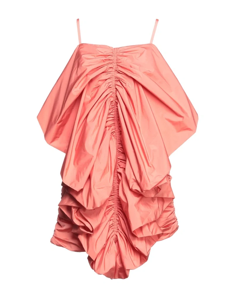 Patou Butterly Faille Coral Mini Party Dress - Imagen 5