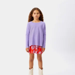 Jersey de niña evasé lila