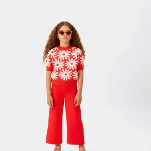 Jersey de niña estampado de flores