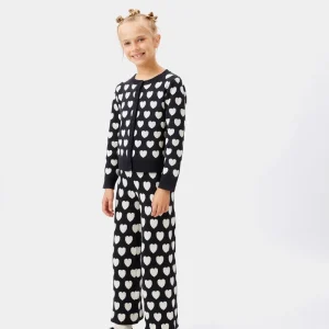 Pantalón de niña estampado corazones
