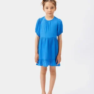 Vestido corto de niña azul