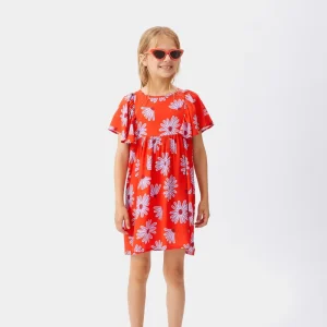 Vestido corto de niña viscosa LENZING™ ECOVERO™ floral Bellis