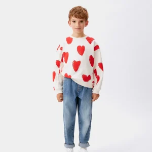 Sudadera unisex estampado corazones