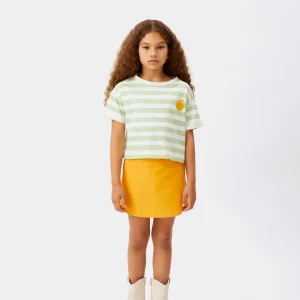 Camiseta unisex de rayas verdes