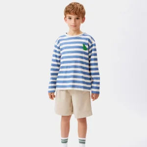 Camiseta unisex de rayas azules