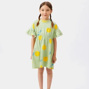 Vestido corto de niña estampado Yuzu