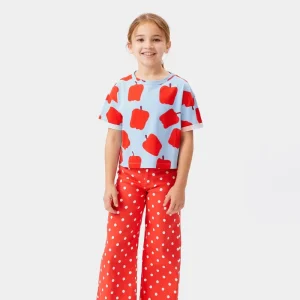 Camiseta unisex estampado pimientos