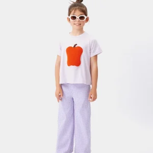 Camiseta unisex print pimiento lila
