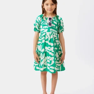 Vestido corto de niña floral Hortencia